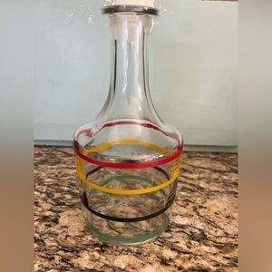 vintage Anchor Hocking glass decanter is a charming addition to any home bar